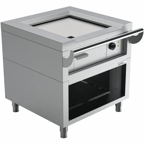 Teppanyaki Grillplaat | Elektrisch | Met Onderkast | 1 Brander | 4.5kW | 400V | 800x770x850(h)mm