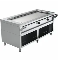 UNNI-COOKING Teppanyaki Grillplaat | Gas | Met Onderkast | 17kW | 2 Branders | 1740x770x850(h)mm