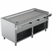 UNNI-COOKING Teppanyaki Grillplaat | Gas | Met Onderkast | 3 Branders | 27.6kW | 1740x770x850(h)mm