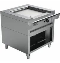 UNNI-COOKING Teppanyaki Grillplaat | Gas | Met Onderkast | 1 Brander | 9.2kW | 800x770x850(h)mm
