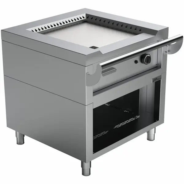 Teppanyaki Grillplaat | Gas | Met Onderkast | 1 Brander | 9.2kW | 800x770x850(h)mm