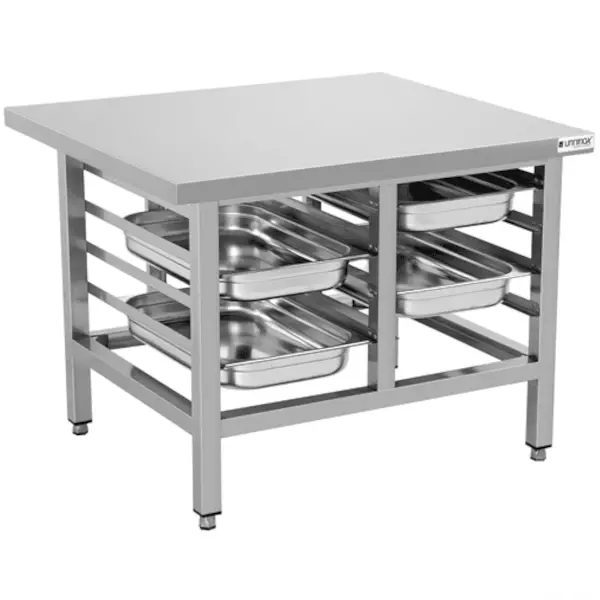 RVS onderstel voor combi oven | 8x 1/1 GN | 900x800x700(h)mm