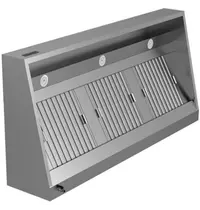 UNNINOX Afzuigkap | Schuin Model | Incl. Motor | 1500m³/u | Regelaar + Verlichting | 1500x700x540(h)mm