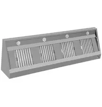 UNNINOX RVS afzuigkap schuinmodel | 2200x700x400(h)mm