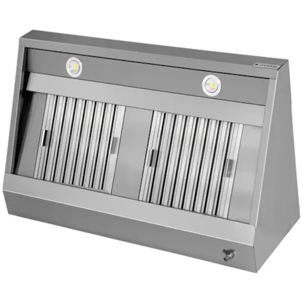 Afzuigkap | Schuin Model | Verlichting | 1200x700x400(h)mm