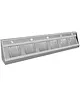 UNNINOX RVS afzuigkap schuinmodel | 3500x700x400(h)mm 