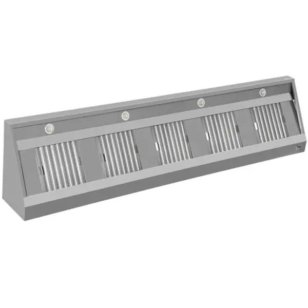 RVS afzuigkap schuinmodel | 2800x700x400(h)mm