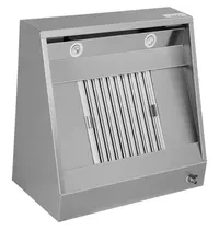 UNNINOX Afzuigkap | Schuin Model | Incl. Motor | 1500m³/u | Regelaar + Verlichting | 1000x950x520(h)mm