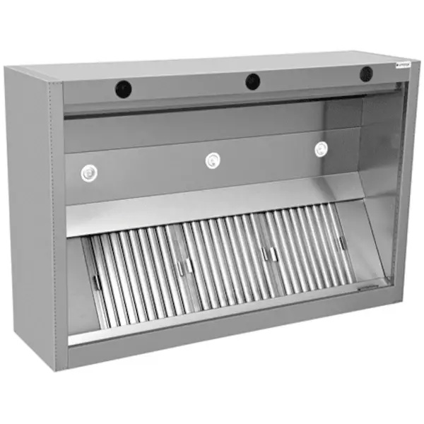 Inductie Afzuigkap | RVS | 8 Labyrintfilters | 5000x1300x550(h)mm