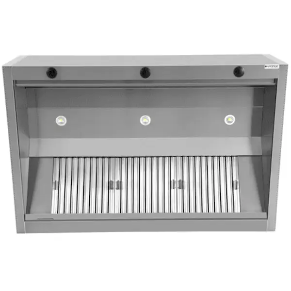 Inductie Afzuigkap | RVS | 5 Labyrintfilters | 3000x1300x550(h)mm