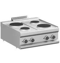 MBM Italy Fornuis | MAGISTRA PLUS 700 | Elektrisch | 4 Kookpunten (Ø145/200) | 8.2kW (400V) | 700x714x250(h)mm