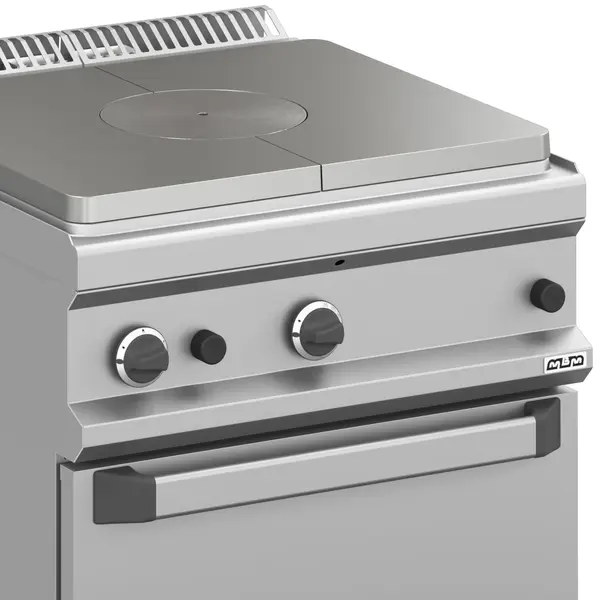 Doorkookplaat + Oven | MAGISTRA PLUS 700 | Gas | 9kW + 2/1 GN Oven (6kW) | Piëzo Ontsteking | 700x714x850(h)mm