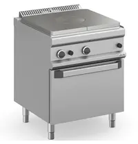 MBM Italy Doorkookplaat + Oven | MAGISTRA PLUS 700 | Gas | 9kW + 2/1 GN Oven (6kW) | Piëzo Ontsteking | 700x714x850(h)mm