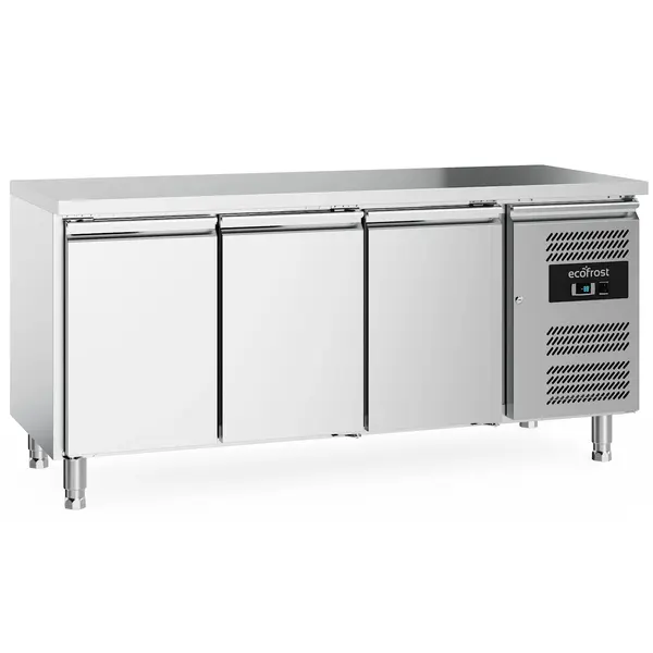 Koelwerkbank | 339L | 3 Deuren | +2°C/+8°C | Geforceerd | 1795x600x850(h)mm