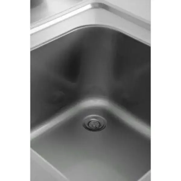 Spoelwerktafel | RVS | Spoelbak + Bodemschap | Zelfmontage | Achteropstand | 700x700x850(h)mm