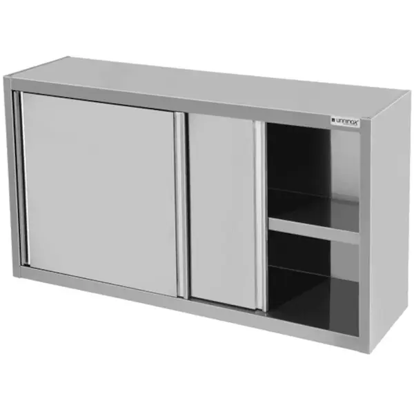 Wandkast | RVS | Schuifdeuren | Diepte 400 | Hoogte 660 | Breedte 1000-2000