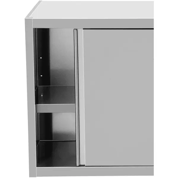 Wandkast | RVS | Schuifdeuren | Diepte 400 | Hoogte 660 | Breedte 1000-2000