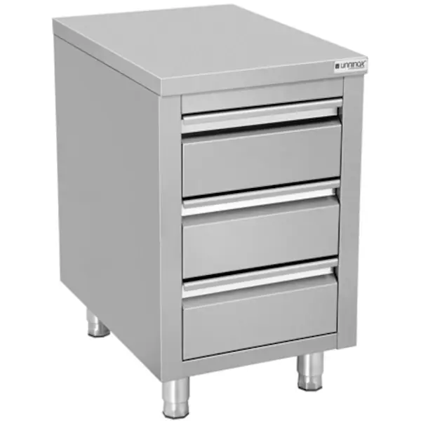 Werktafel | RVS | 3 Laden | 500x700x850(h)mm