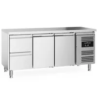 Ecofrost Koelwerkbank | 417L | 2 Deuren + 2 Laden (1/1 GN) | +2°C/+8°C | Geforceerd | 1795x700x850(h)mm 