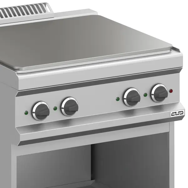 Doorkookplaat | MAGISTRA PLUS 700 | Elektrisch | 4 Zones | 9kW (400V) | Open Onderkast | 700x714x850(h)mm