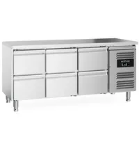 Ecofrost Koelwerkbank | 417L | 6 Laden (1/1 GN) | +2°C/+8°C | Geforceerd | 1795x700x850(h)mm