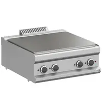 MBM Italy Doorkookplaat | MAGISTRA PLUS 700 | Elektrisch | 4 Zones | 9kW (400V) | 700x714x250(h)mm