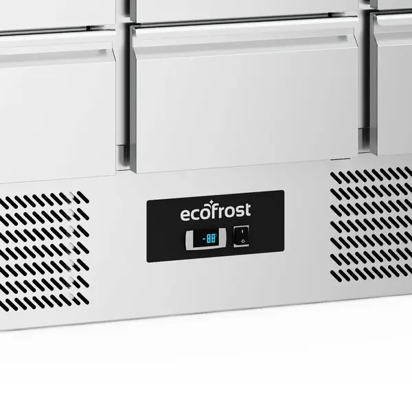 Koelwerkbank | 368L | 6 Laden (1/1 GN) | +2°C/+8°C | Statisch + Ventilator | 1365x700x876(h)mm