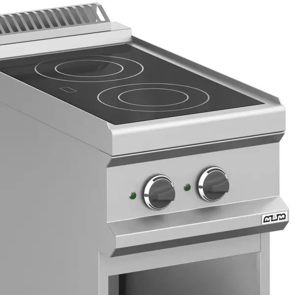 Glaskeramisch Fornuis | MAGISTRA PLUS 700 | Elektrisch | 2 Kookpunten | 4.3kW (400V) | Open Onderkast | 400x714x850(h)mm