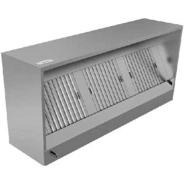 Afzuigkap | Doosmodel | Incl. Motor | 2500m³/u | Regelaar + Verlichting | 2000x950x520(h)mm