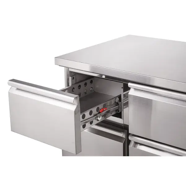 Koelwerkbank | COMPACT LINE | 400L | 6 Laden (1/1 GN) | +2°C/+8°C | Statisch + Ventilator | 1365x700x875(h)mm