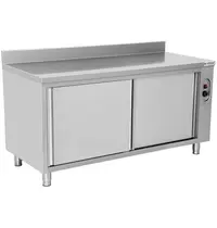 UNNINOX Warmhoudkast | RVS | 30°C/80°C | Geventileerd | Schuifdeuren | 230V | Diepte 700 | Hoogte 850 | Breedte 1000-2000 | Achteropstand