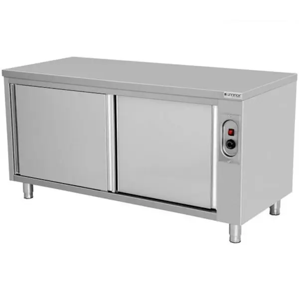 Warmhoudkast | RVS | 30°C/80°C | Geventileerd | Schuifdeuren | 230V | Diepte 700 | Hoogte 850 | Breedte 1000-2000