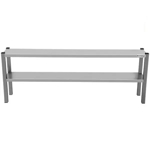 Etagere | RVS | 2 Niveaus | Diepte 300 | Hoogte 650 | Breedte 1000-2000