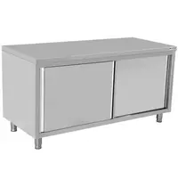 UNNINOX RVS Werkbank met Schuifdeuren | 700mm diep | 850mm hoog