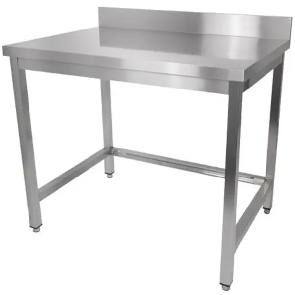 Werktafel | RVS | Zelfmontage | Diepte 700mm | Hoogte 850/900mm | Breedte 700-2000mm | Achteropstand