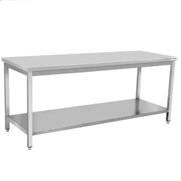 Werktafel | RVS | Zelfmontage | Bodemschap | Diepte 700mm | Hoogte 850/900mm | Breedte 700-2000mm