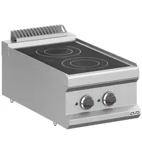 MBM Italy Glaskeramisch Fornuis | MAGISTRA PLUS 700 | Elektrisch | 2 Kookpunten | 4.3kW (400V) | 400x714x250(h)mm