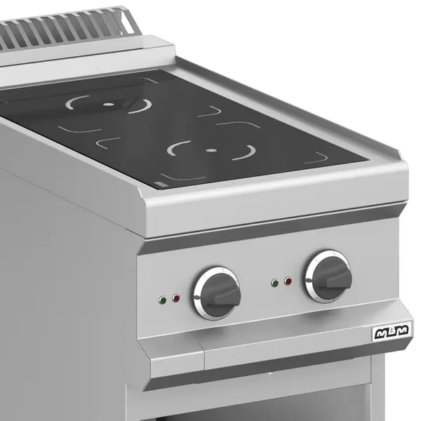 Inductiefornuis | MAGISTRA PLUS 700 | 2 Kookpunten | 7kW (400V) | Open Onderkast | 400x714x850(h)mm