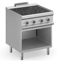 MBM Italy Inductiefornuis | MAGISTRA PLUS 700 | 4 Kookpunten | 14kW (400V) | Open Onderkast | 700x714x850(h)mm