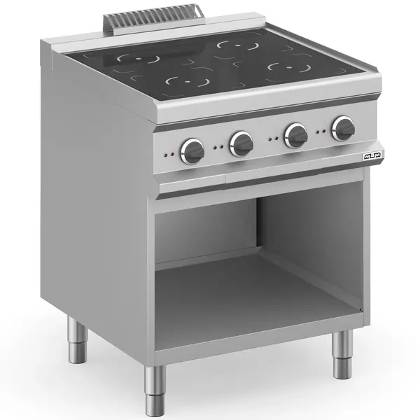 Inductiefornuis | MAGISTRA PLUS 700 | 4 Kookpunten | 14kW (400V) | Open Onderkast | 700x714x850(h)mm