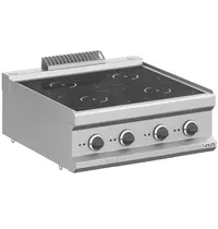 MBM Italy Inductiefornuis | MAGISTRA PLUS 700 | 4 Kookpunten | 14kW (400V) | 700x714x250(h)mm