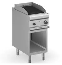 MBM Italy Lavasteengrill | MAGISTRA PLUS 700 | Gas | Oppervlak 352x475 (Gietijzer) | 7.5kW | Piëzo Ontsteking | Open Onderkast | 400x714x850(h)mm