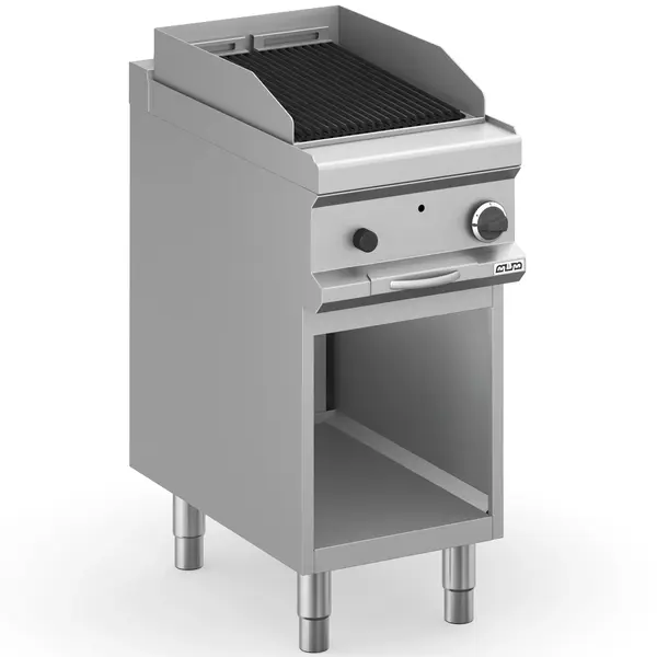 Lavasteengrill | MAGISTRA PLUS 700 | Gas | Oppervlak 352x475 (Gietijzer) | 7.5kW | Piëzo Ontsteking | Open Onderkast | 400x714x850(h)mm