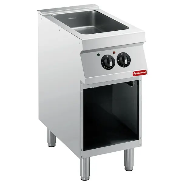 Multifunctionele Varipan | MAXIMA 700+ | Elektrisch | 11L | 120°C/300°C | 5kW (230V-3F) | Aftapkraan | Open Onderkast | 400x700x849/864(h)mm