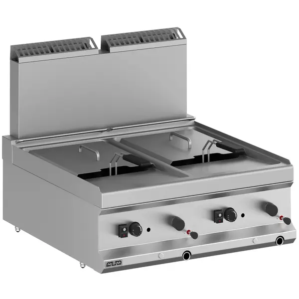 Friteuse | MAGISTRA PLUS 700 | Gas | 9+9L | 90°C/190°C | 15kW | Aftapkranen | Piëzo Ontsteking | 700x714x250/580(h)mm