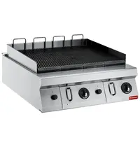 Diamond High Power Grill | MAXIMA 700+ | Gas | Oppervlak 742x472 (Gietijzer) | 14kW | Piëzo Ontsteking | 800x700x265/424(h)mm