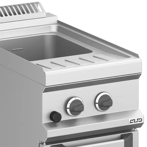 Pastakoker | MAGISTRA PLUS 700 | Gas | 26L | 8.5kW (230V) | Vulkraan + Aftapkraan | Piëzo Ontsteking | 400x714x850(h)mm