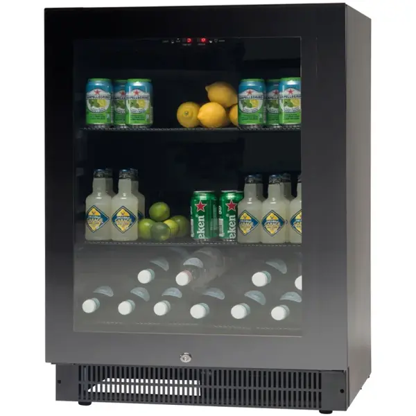 Koelkast | 164L | Zwart | +2°C/+10°C | Geforceerd | 595x562x820(h)mm