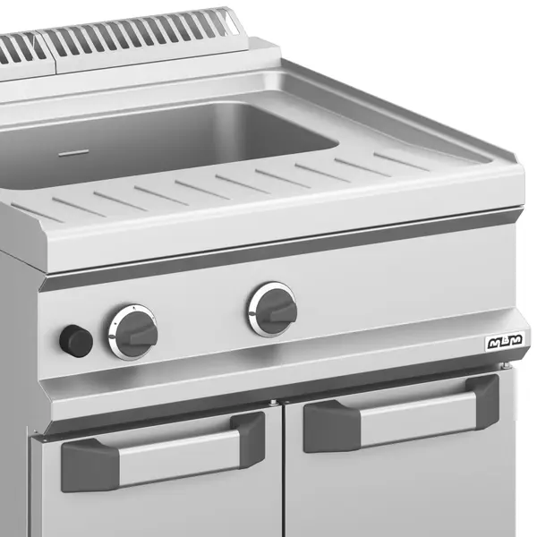 Pastakoker | MAGISTRA PLUS 700 | Gas | 40L | 13.6kW | Vulkraan + Aftapkraan | Piëzo Ontsteking | 700x714x850(h)mm