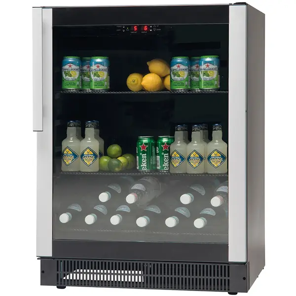 Koelkast | 164L | Zwart | +2°C/+10°C | Geforceerd | 595x573x820(h)mm